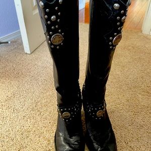 Antonio Melani to the knee Buffalo nickel boots